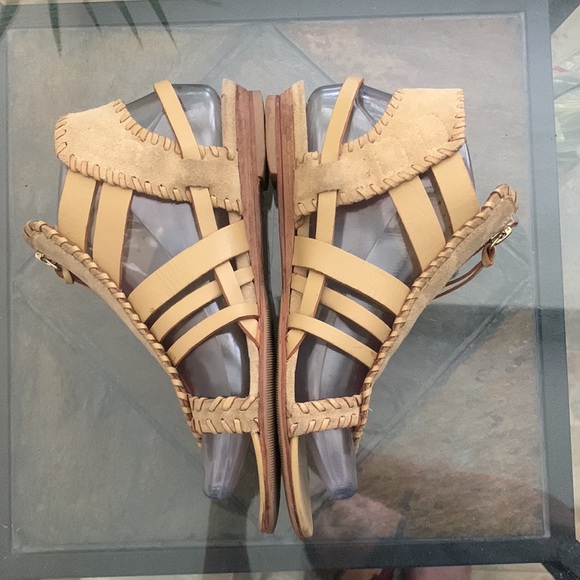 IRO Gladiator Leather Sandals with Whipstitch Detail - Picture 5 of 13